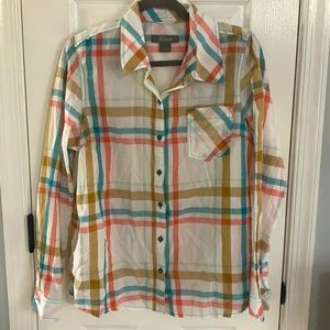 Summer button down top